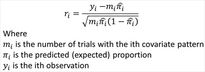 Pearson Residuals