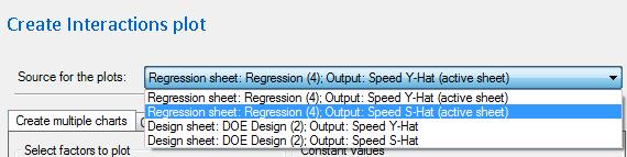 Chart source selection