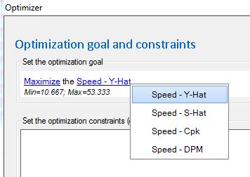 Optimization options