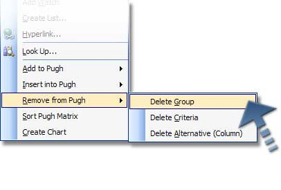 Remove Group Menu