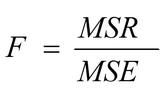 F statistic formula
