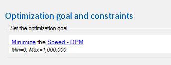 Minimize DPM goal
