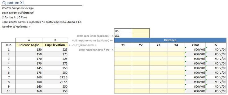 DOE Design Worksheet